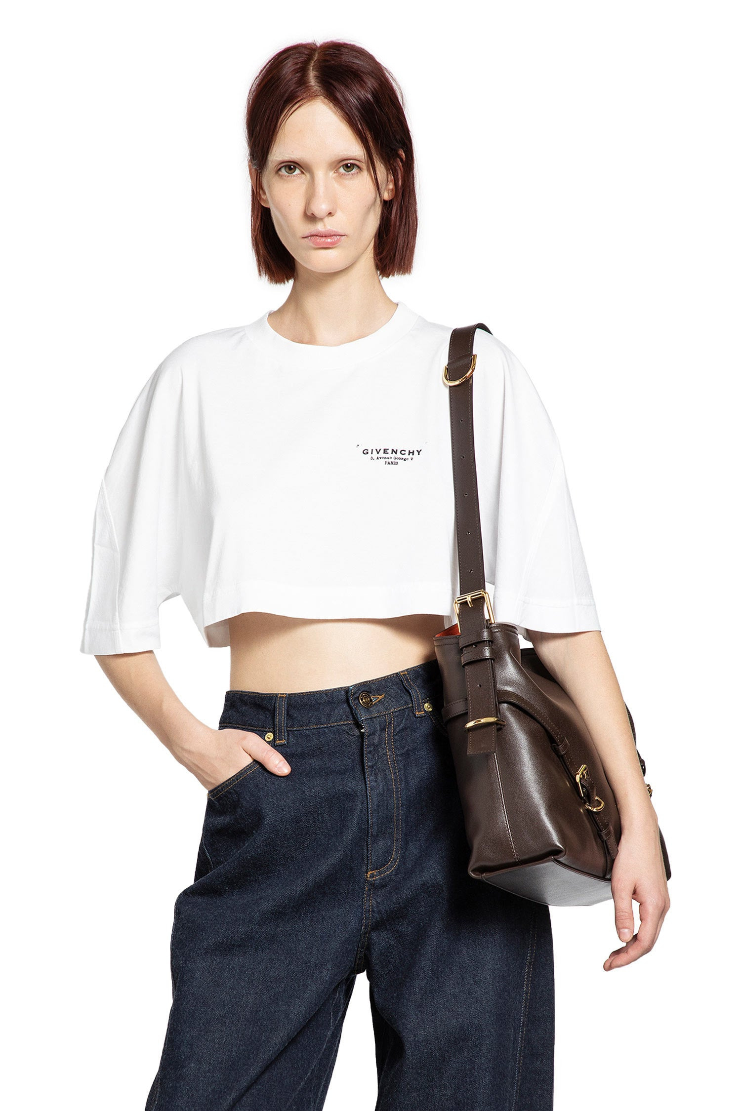 Givenchy Stamp Cropped T-shirt - 6