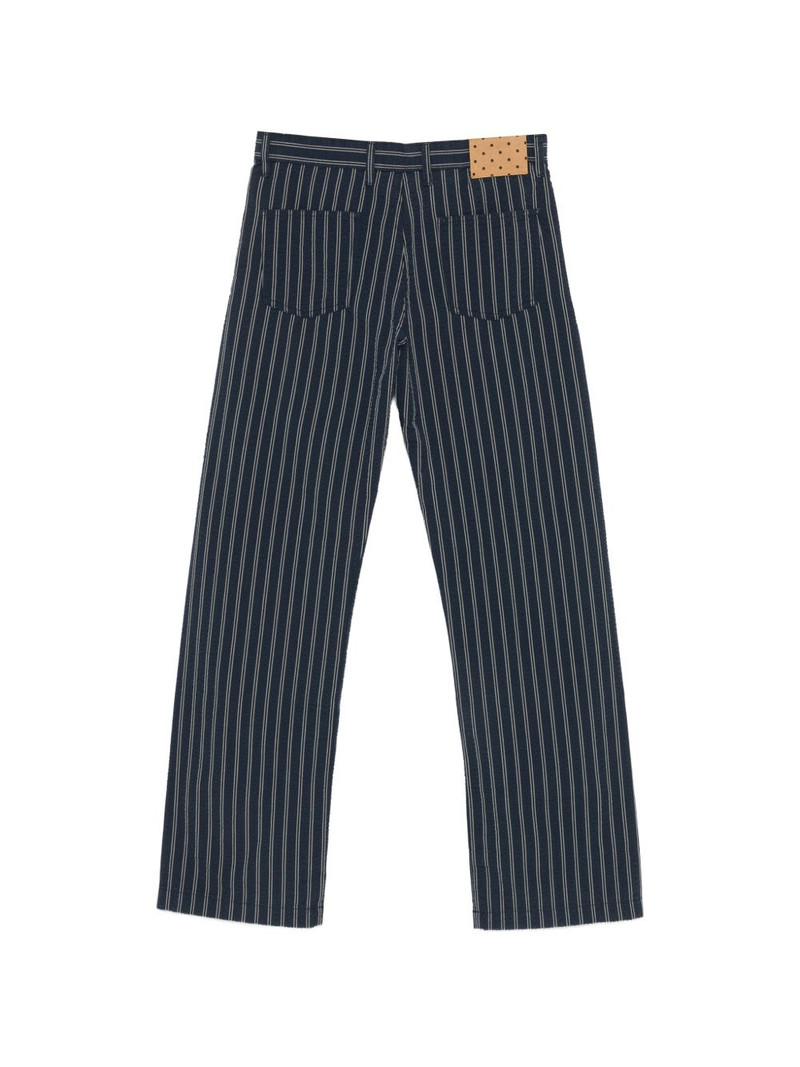 massimo alba stripe-pattern trousers outlook