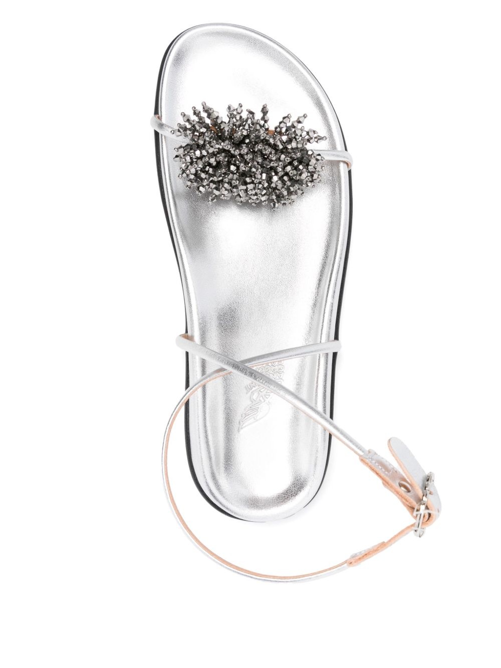 bead-embellished ankle-strap sandals - 4