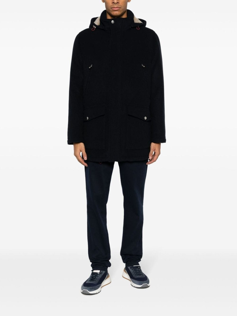 Brunello Cucinelli cashmere hooded parka jacket outlook