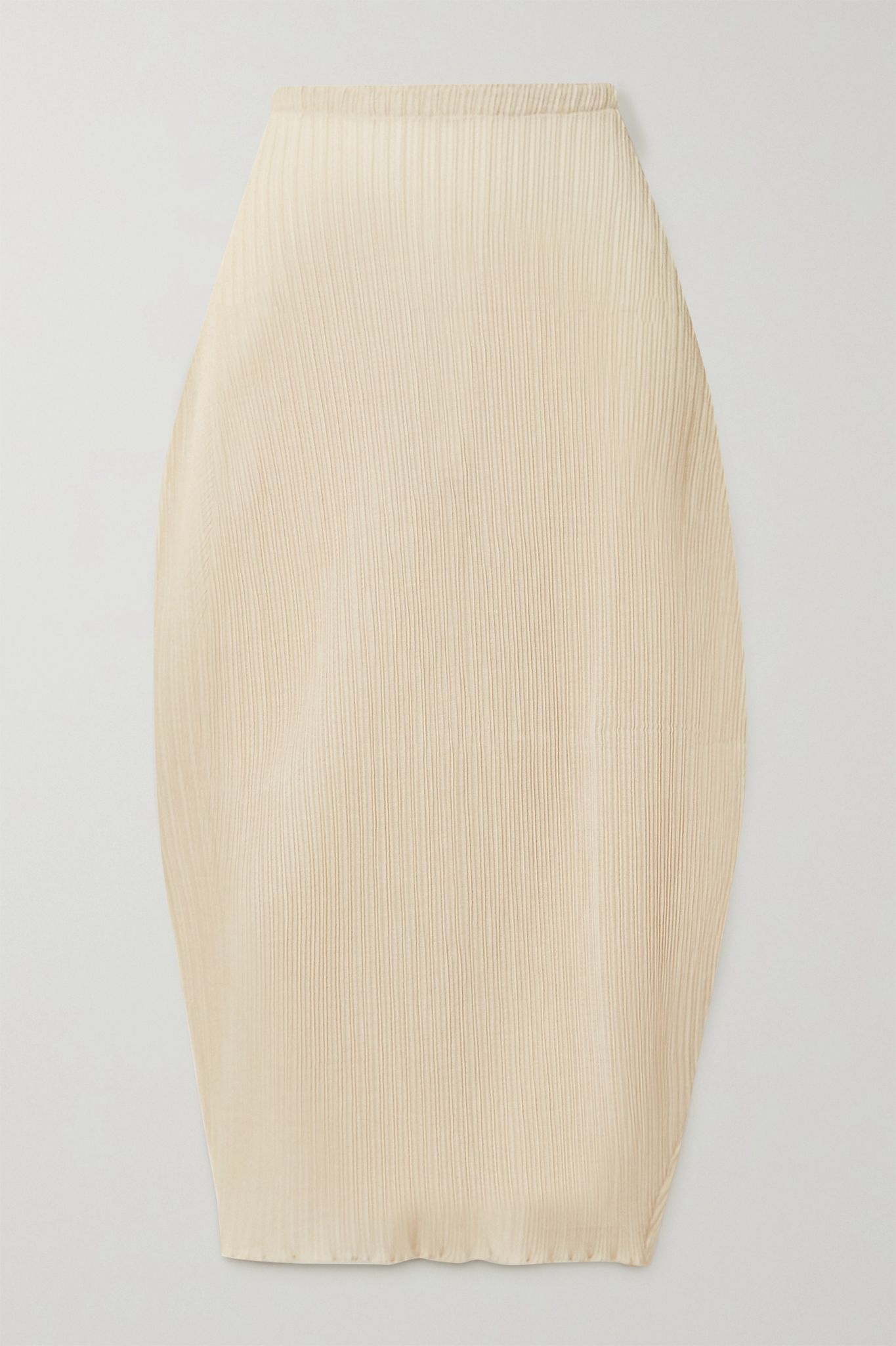 Ribbed stretch-jersey midi skirt - 1