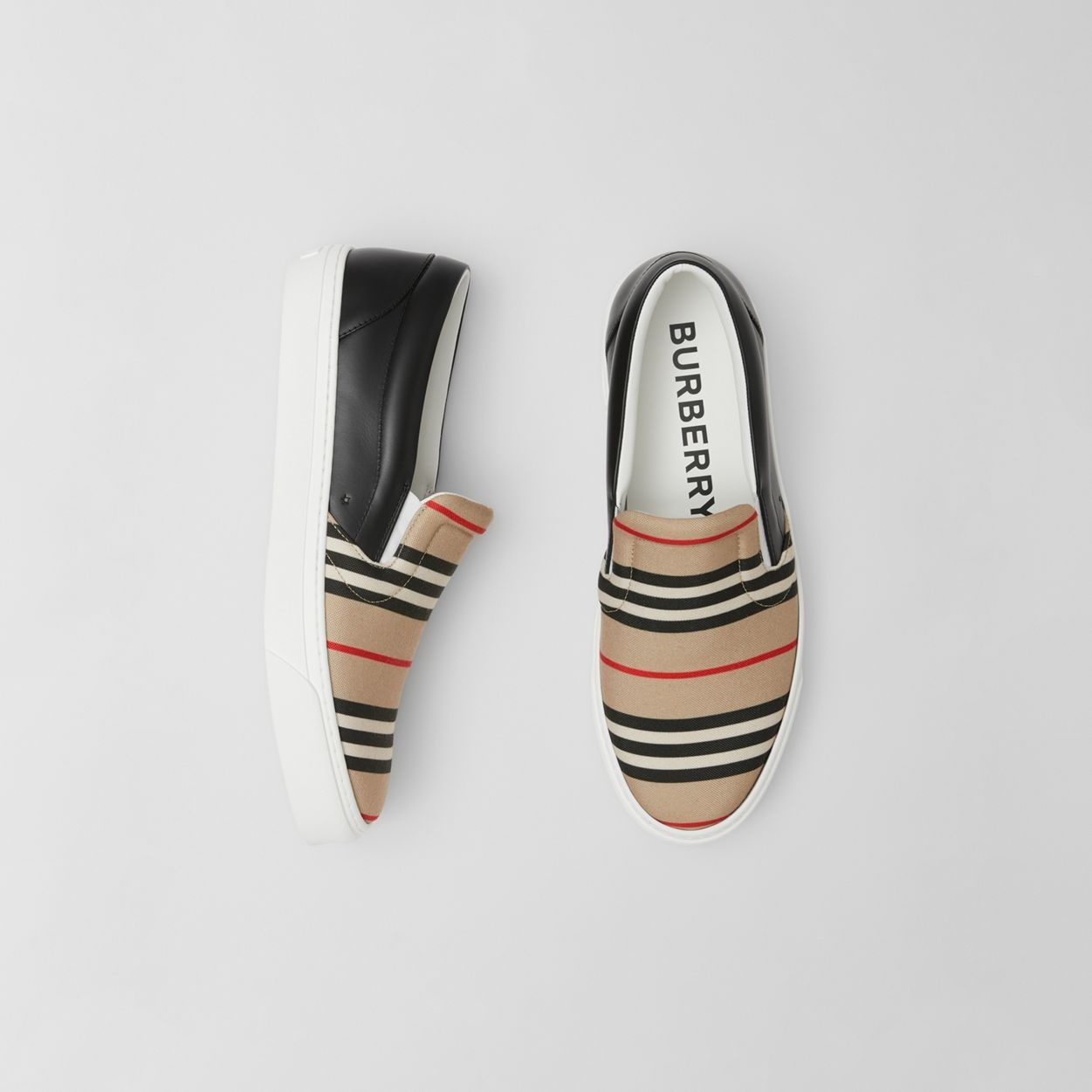 Bio-based Sole Icon Stripe and Leather Sneakers - 2