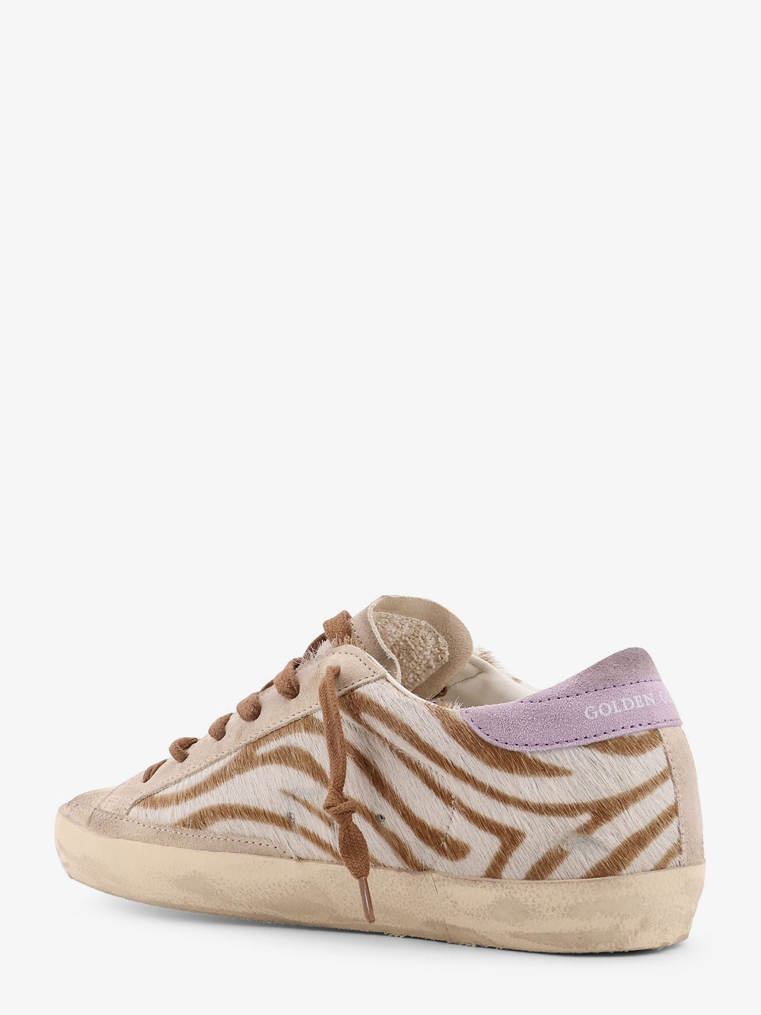 Golden Goose Deluxe Brand Super-Star Classic With List Low-Top Printed Pony Skin Sneakers - 3