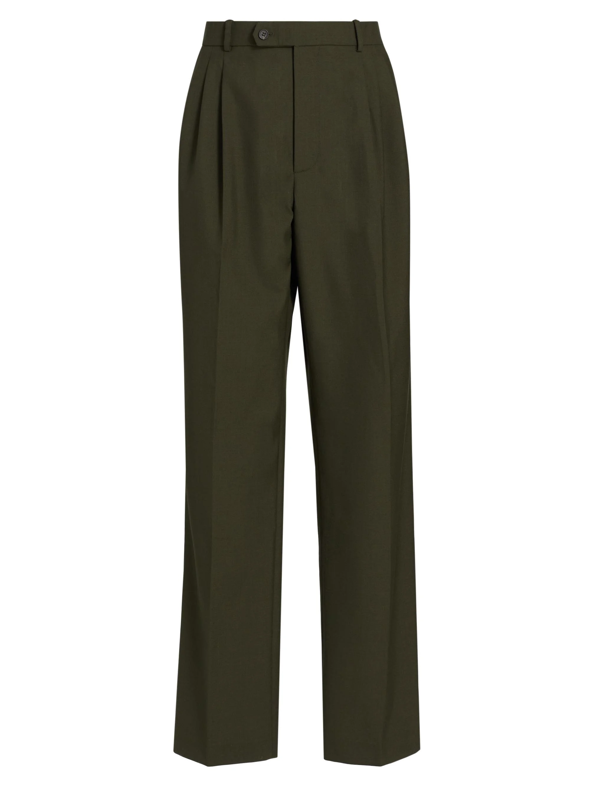 Women's Soprano Wool-Blend Pants - Olive Green - 1