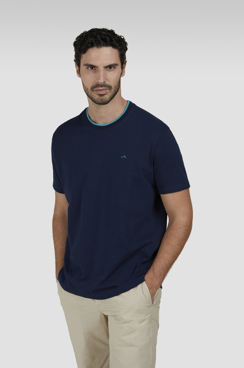 COTTON JERSEY T-SHIRT WITH CONTRAST DETAILS 6