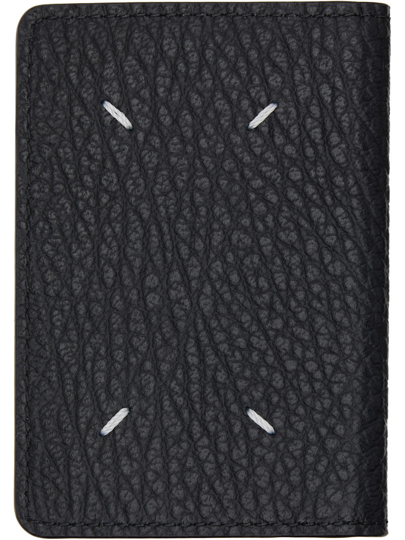 Maison Margiela Black Four Stitches Card Holder outlook
