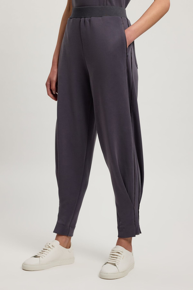 KAREN MILLEN Premium Luxe Barrel Leg Jogger outlook