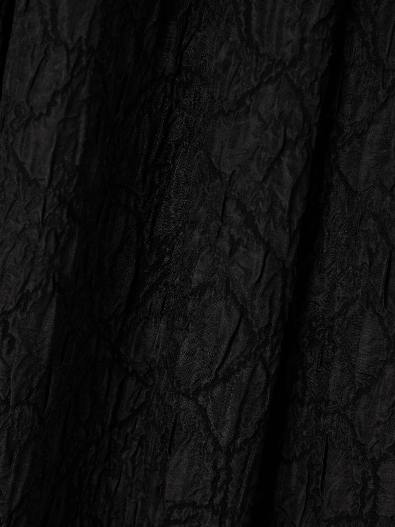 Textured woven wide-leg pants Black - 5