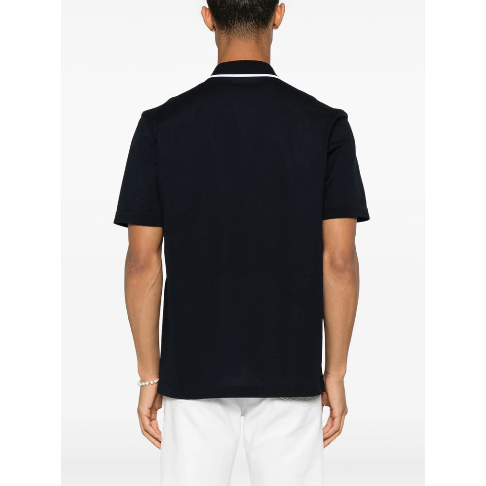 Ferragamo Blue Polo Shirts Men - 2