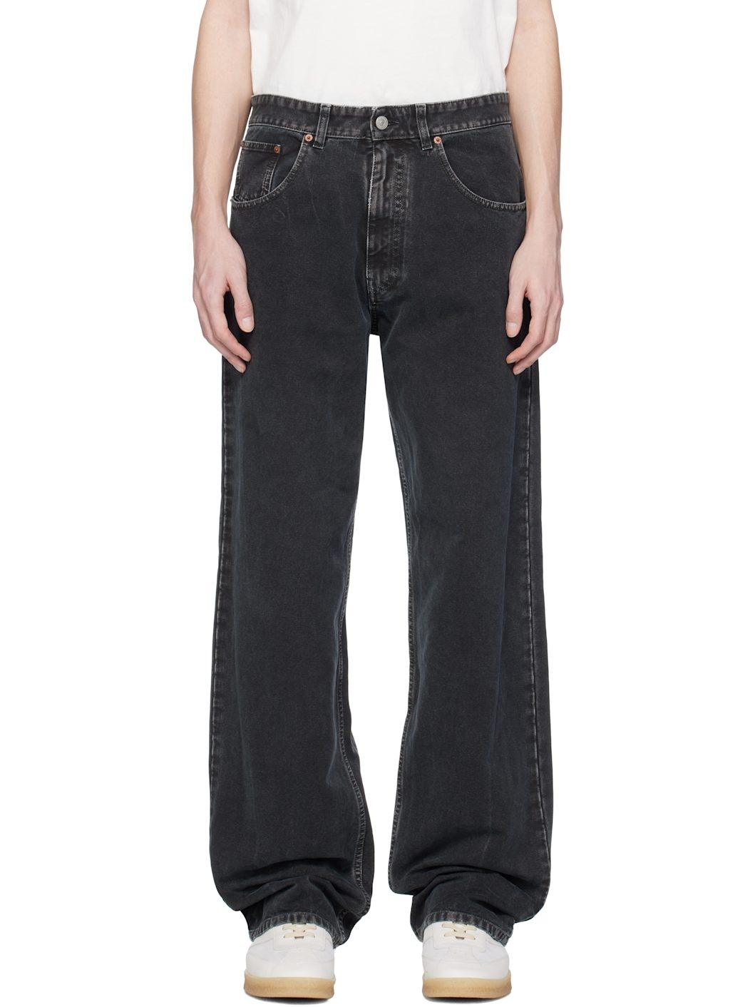 Black 5 Pockets Jeans - 1