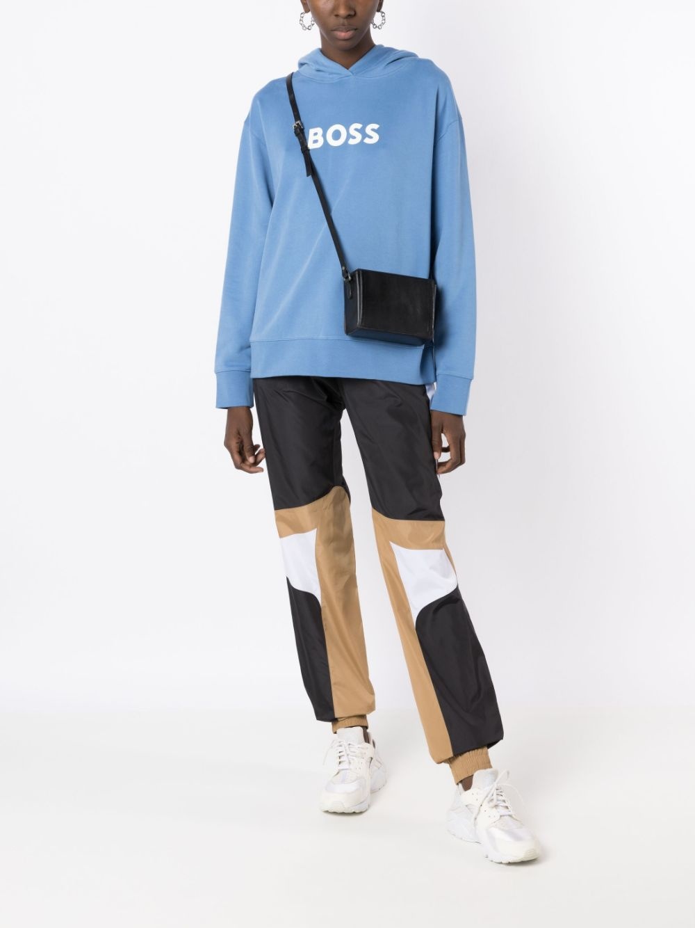 logo-print cotton hoodie - 2