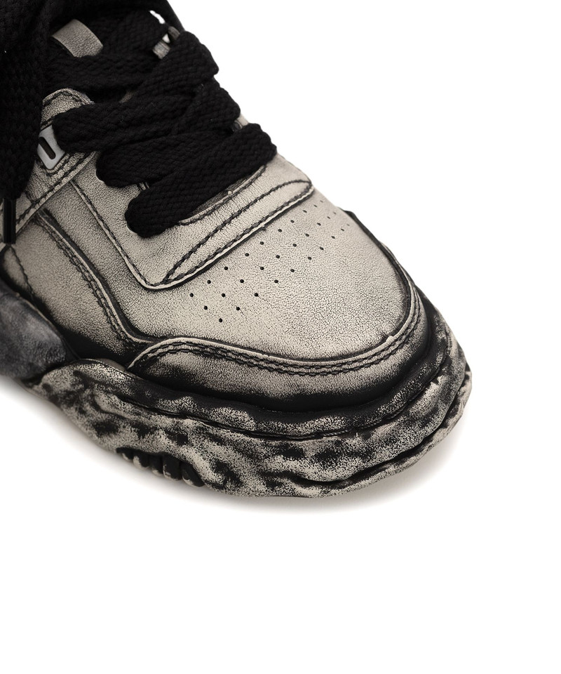 "PARKER" OG Sole Faded Effect Leather Low-top Sneaker 9