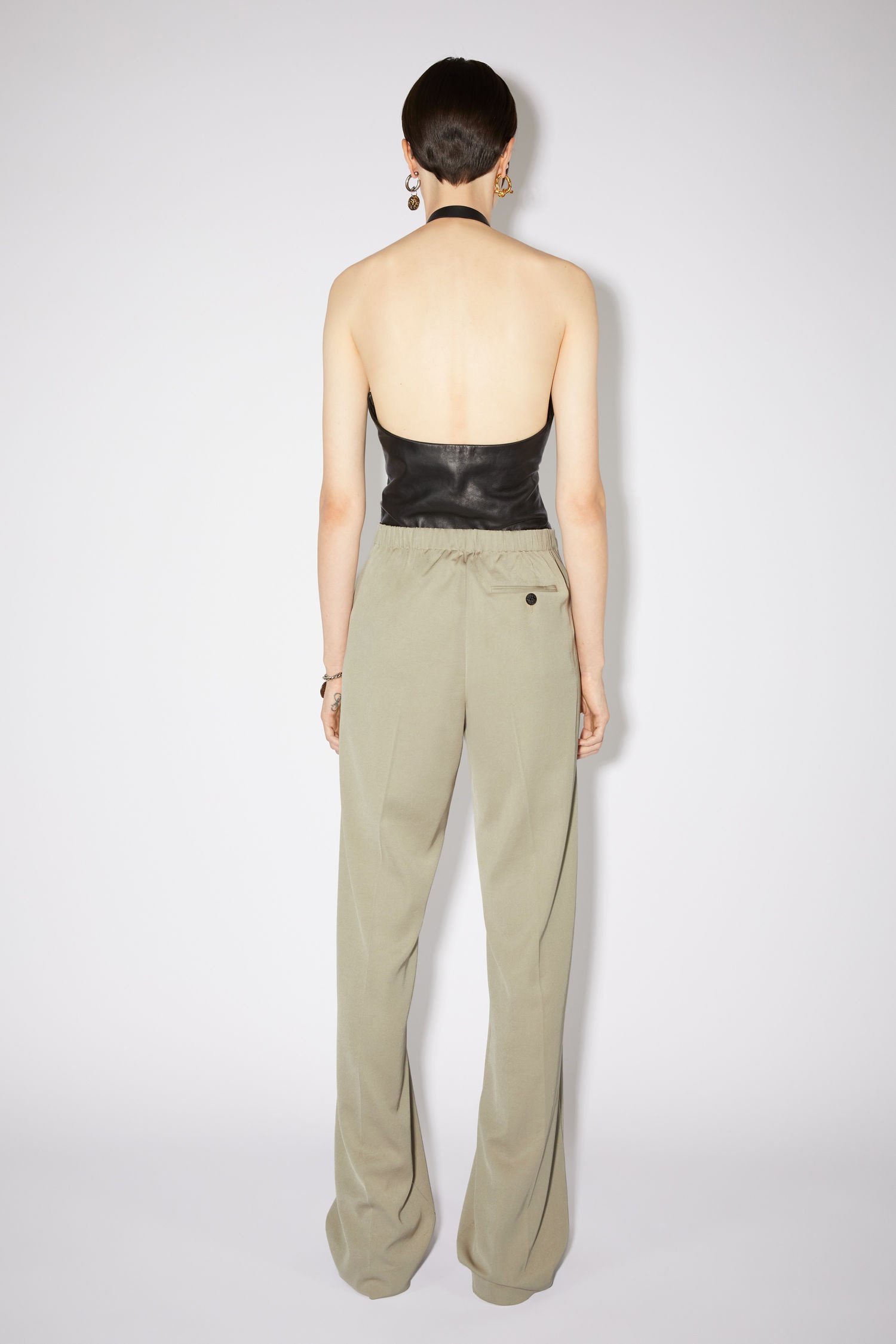 Tailored trousers - Sage green - 3