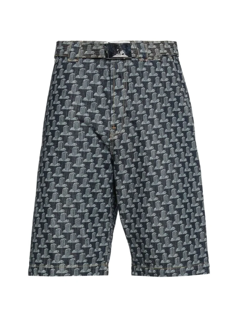 monogram-print shorts - 1