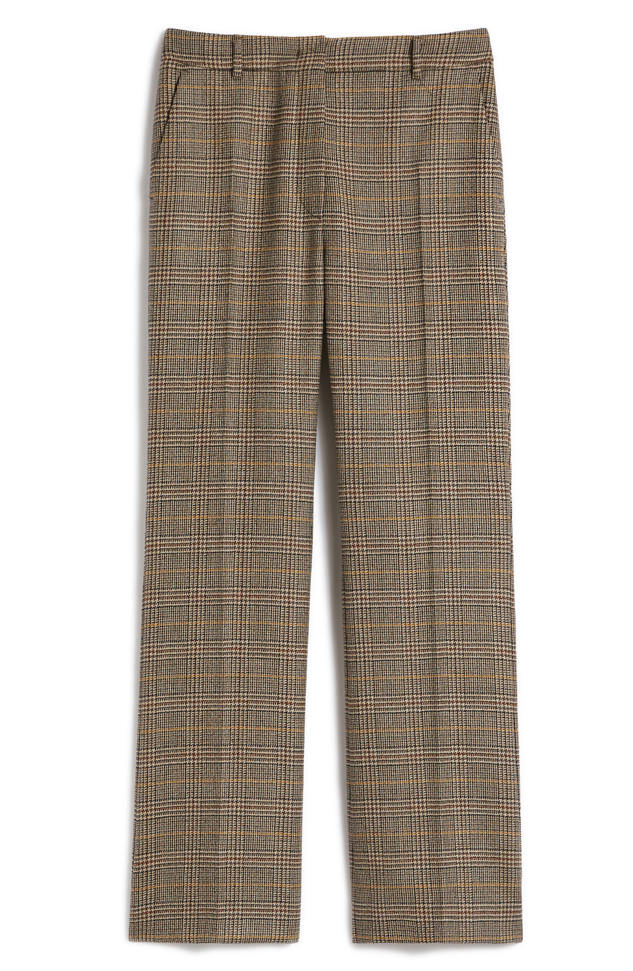 Weekend Max Mara Baco Plaid Pants in Chocolate at Nordstrom - 3