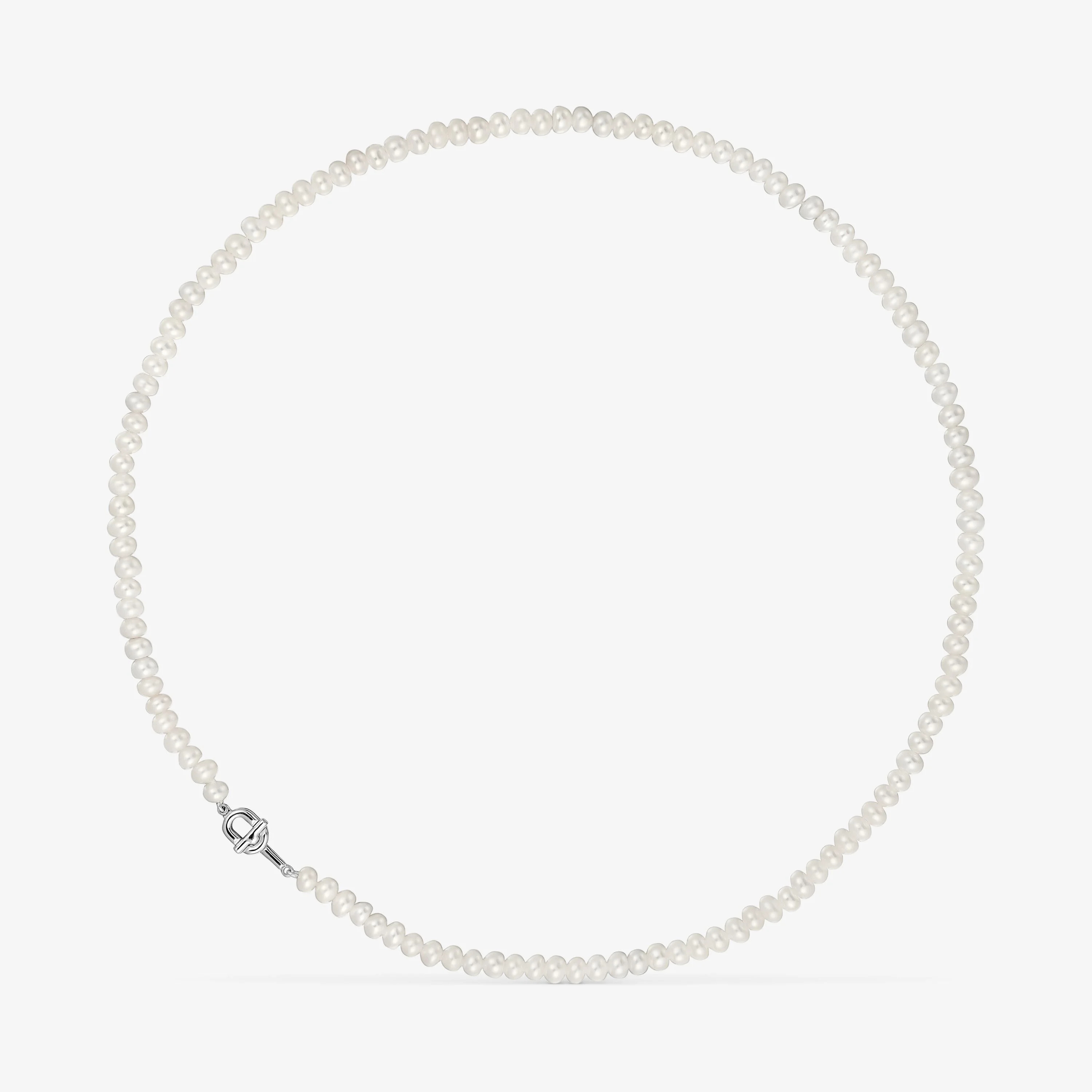 Silver Necklace with cultured pearls TOUS MANIFESTO - 1