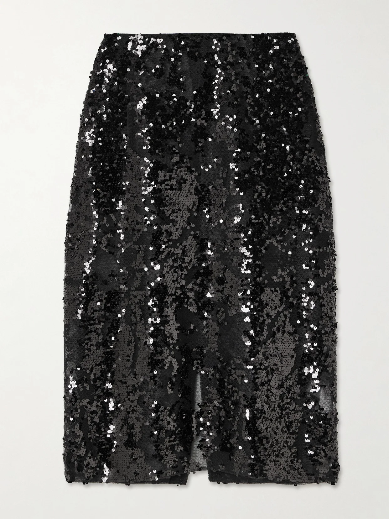 Sequined Tulle Midi Skirt - 1