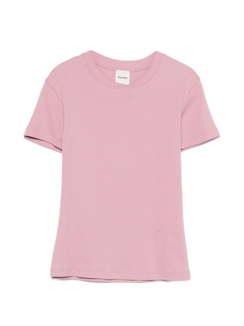 slim fit cropped T-shirt 1