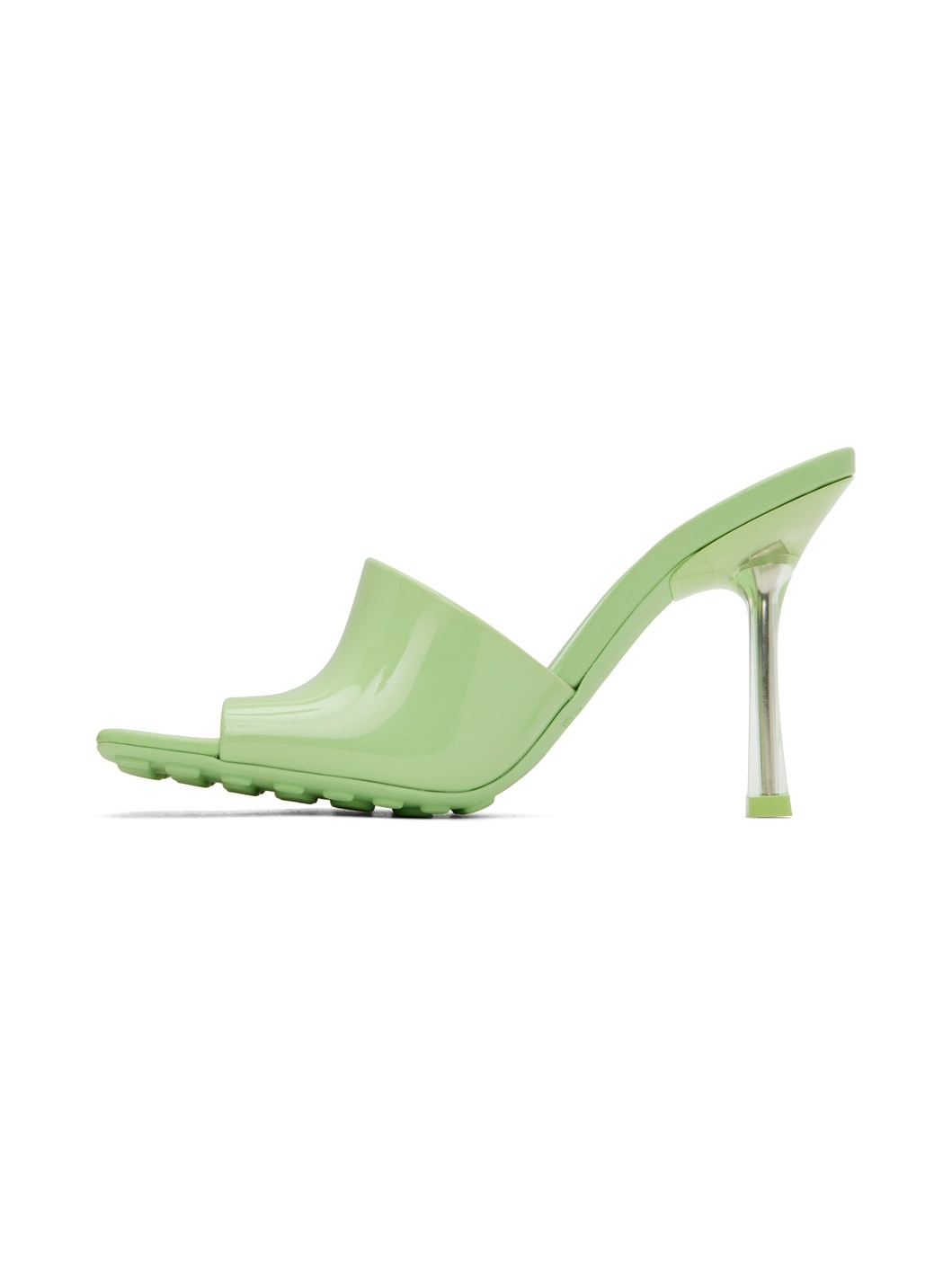 Green Pudding Heeled Sandals - 3