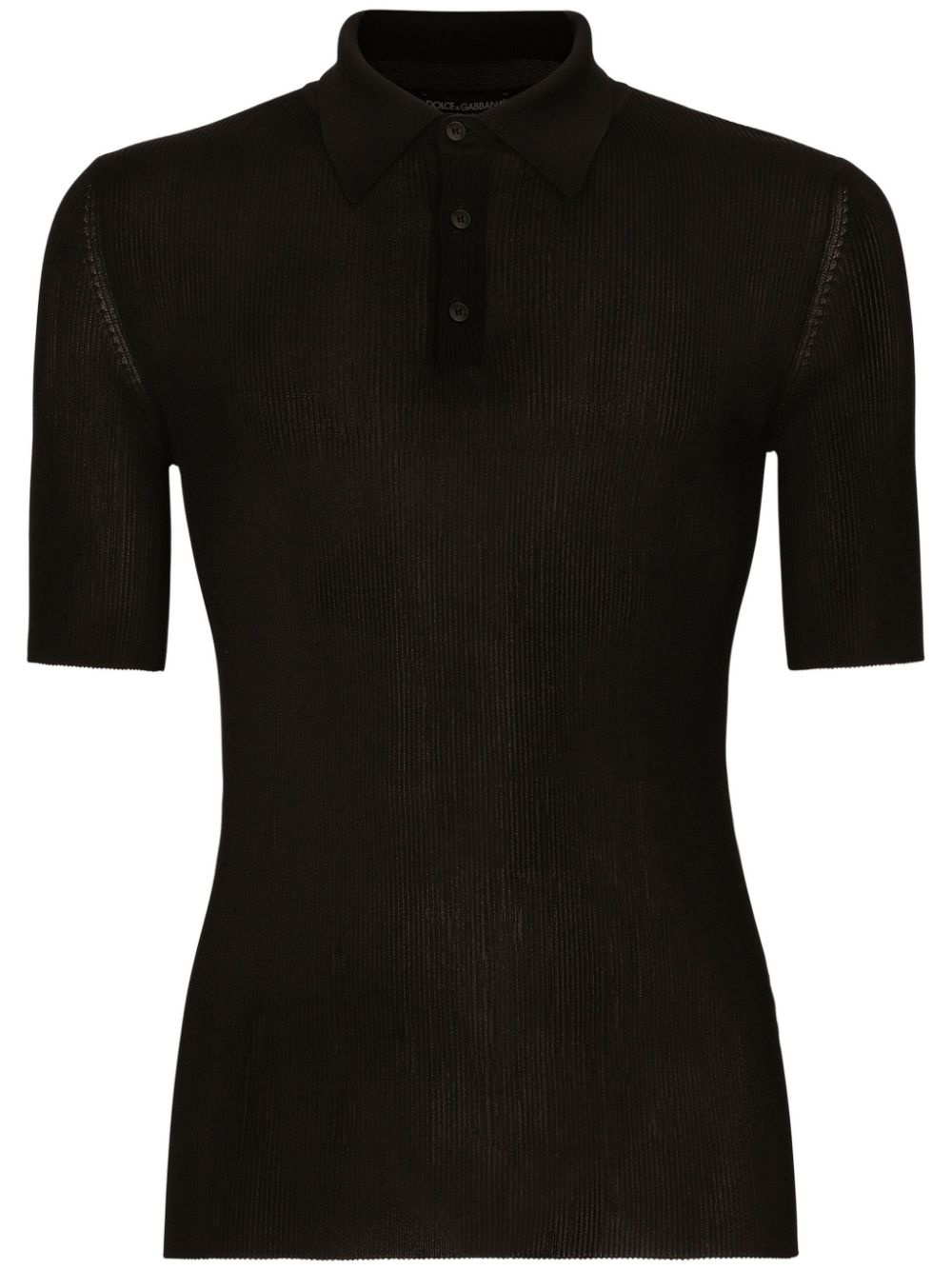 button-fastening polo shirt - 1