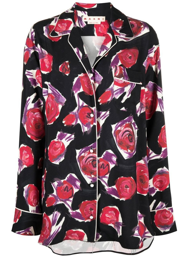 spinning roses print shirt 1