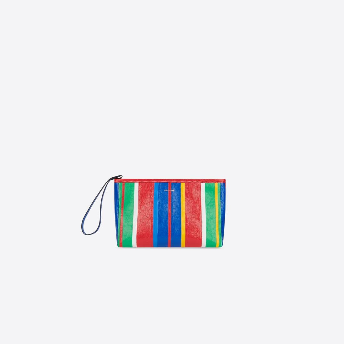 Barbes Large Zip Pouch in Blue - 4
