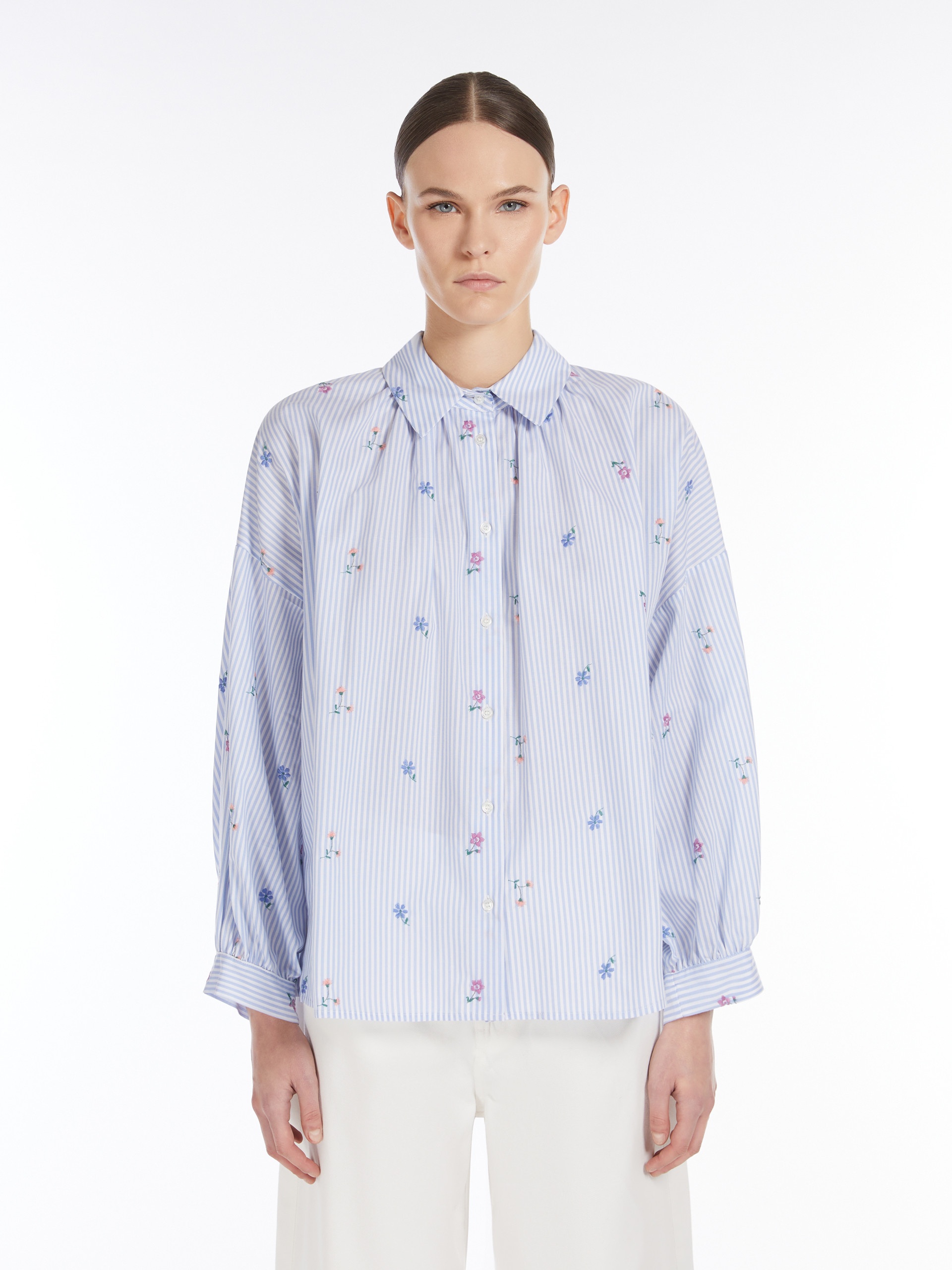 GILLY Embroidered poplin shirt - 3