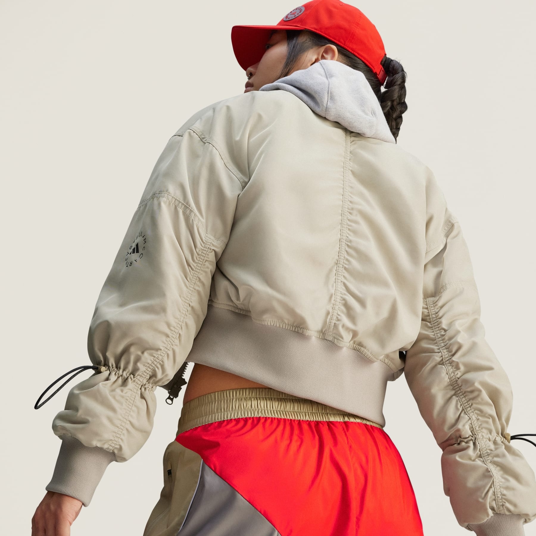 adidas by Stella McCartney TrueNature Woven Bomber Cropped Jacket - 6