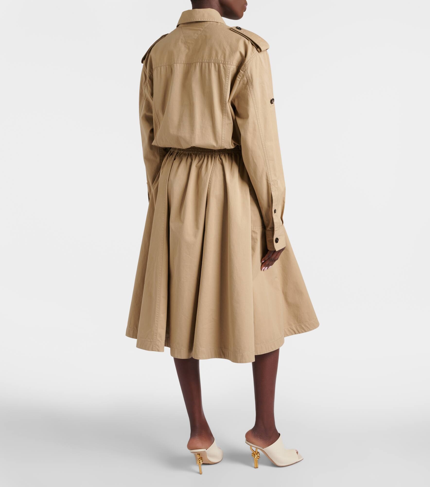 Cotton twill shirt dress - 3