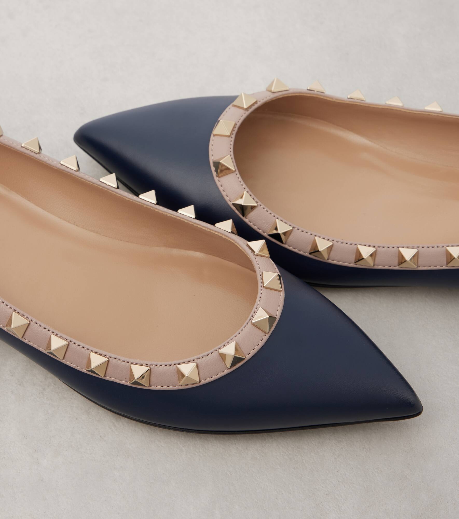 Rockstud leather ballet flats - 6