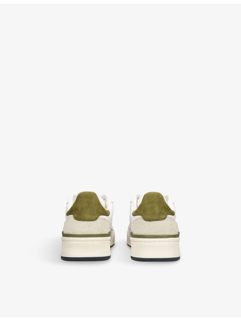Clay Foiled-Logo Leather and Suede Low-Top Trainers - 4