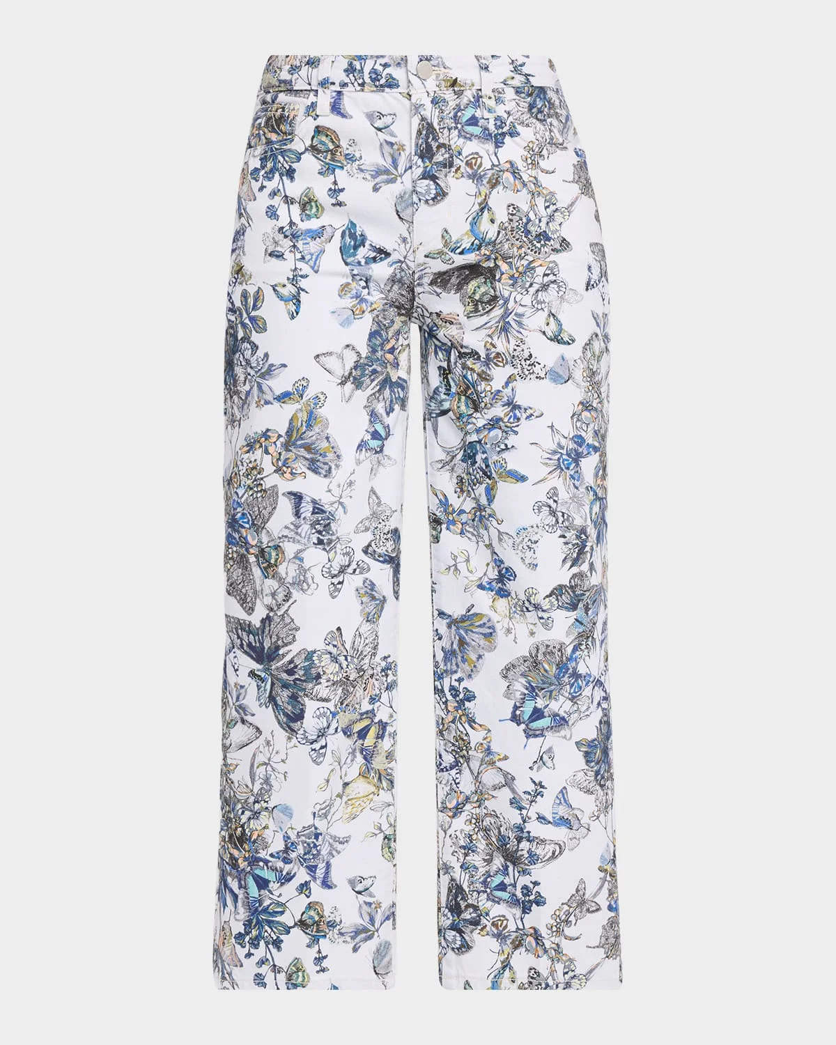 June Ultra-High Rise Straight Cropped Jeans - 1