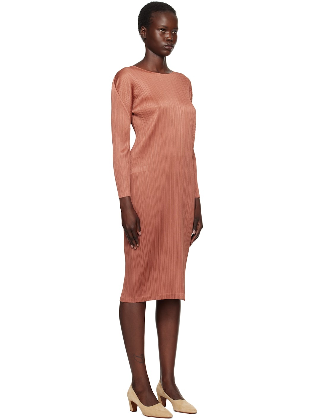 Brown Monthly Colors December Midi Dress - 2