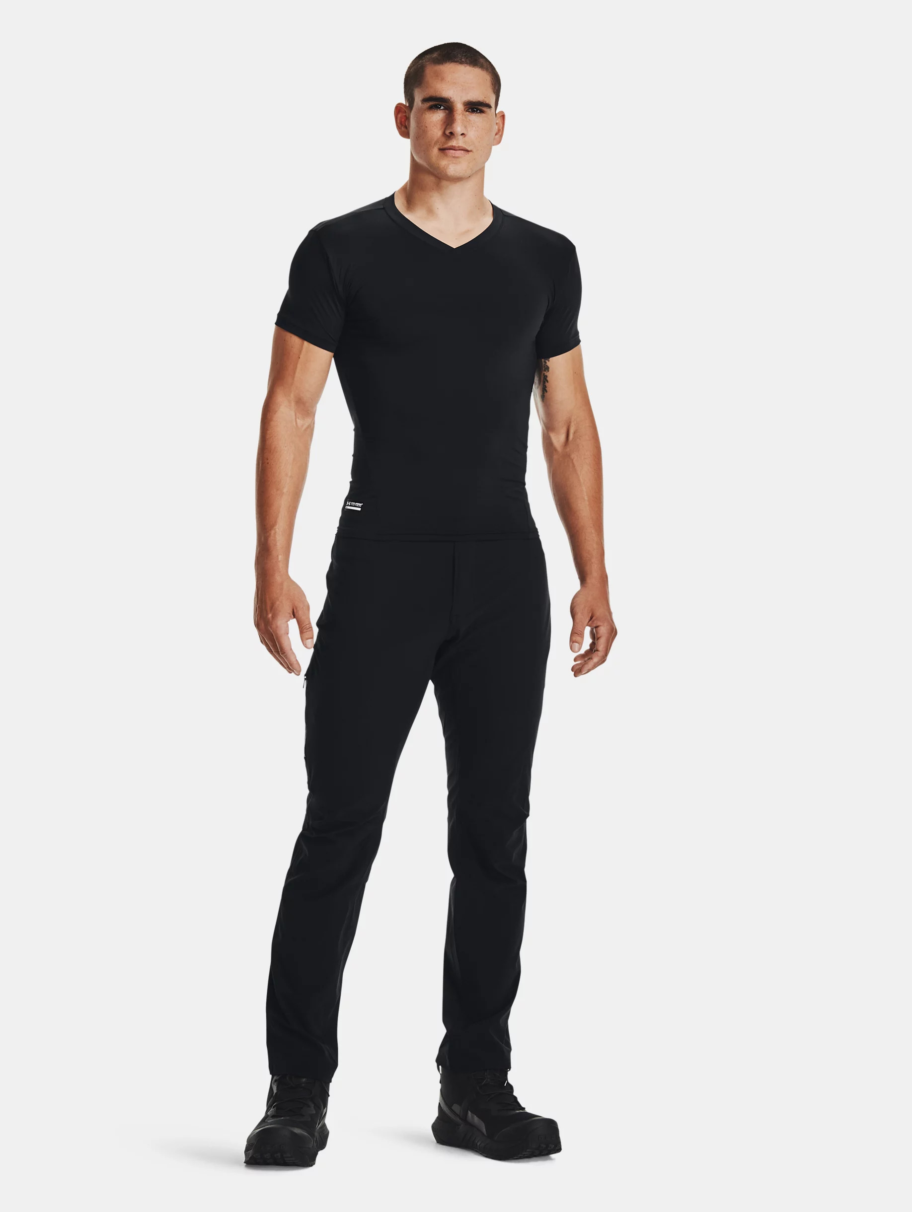 Men's Tactical HeatGear® Compression V-Neck T-Shirt - 5