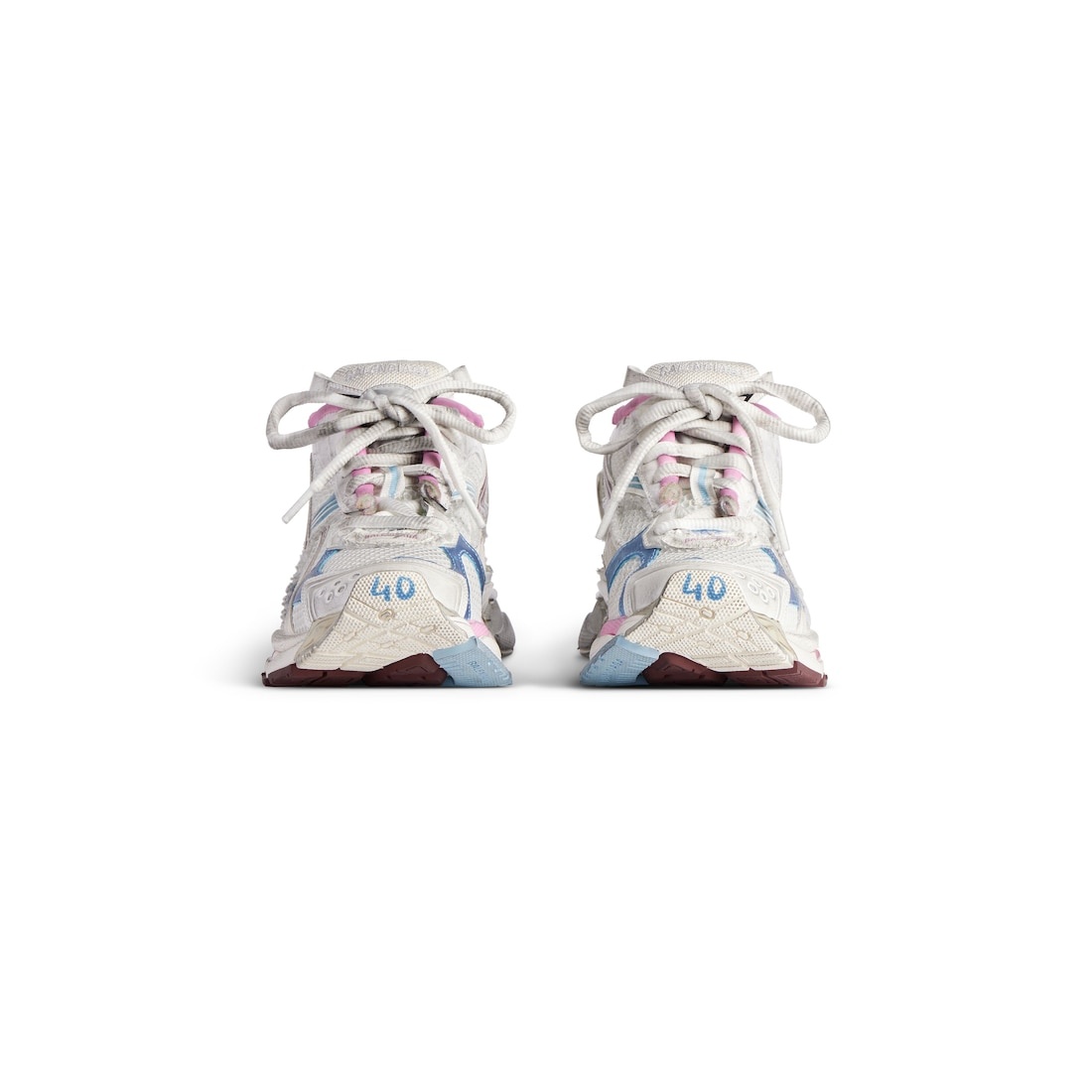 Women's Runner Gradient Sneaker  in White/brown/blue/pink/grey - 3
