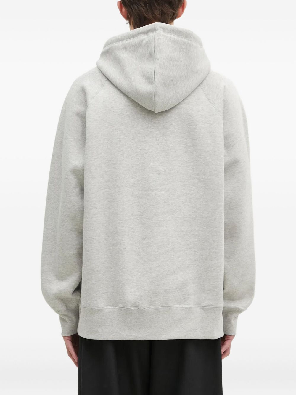 logo-detailed raglan-sleeve hoodie - 4