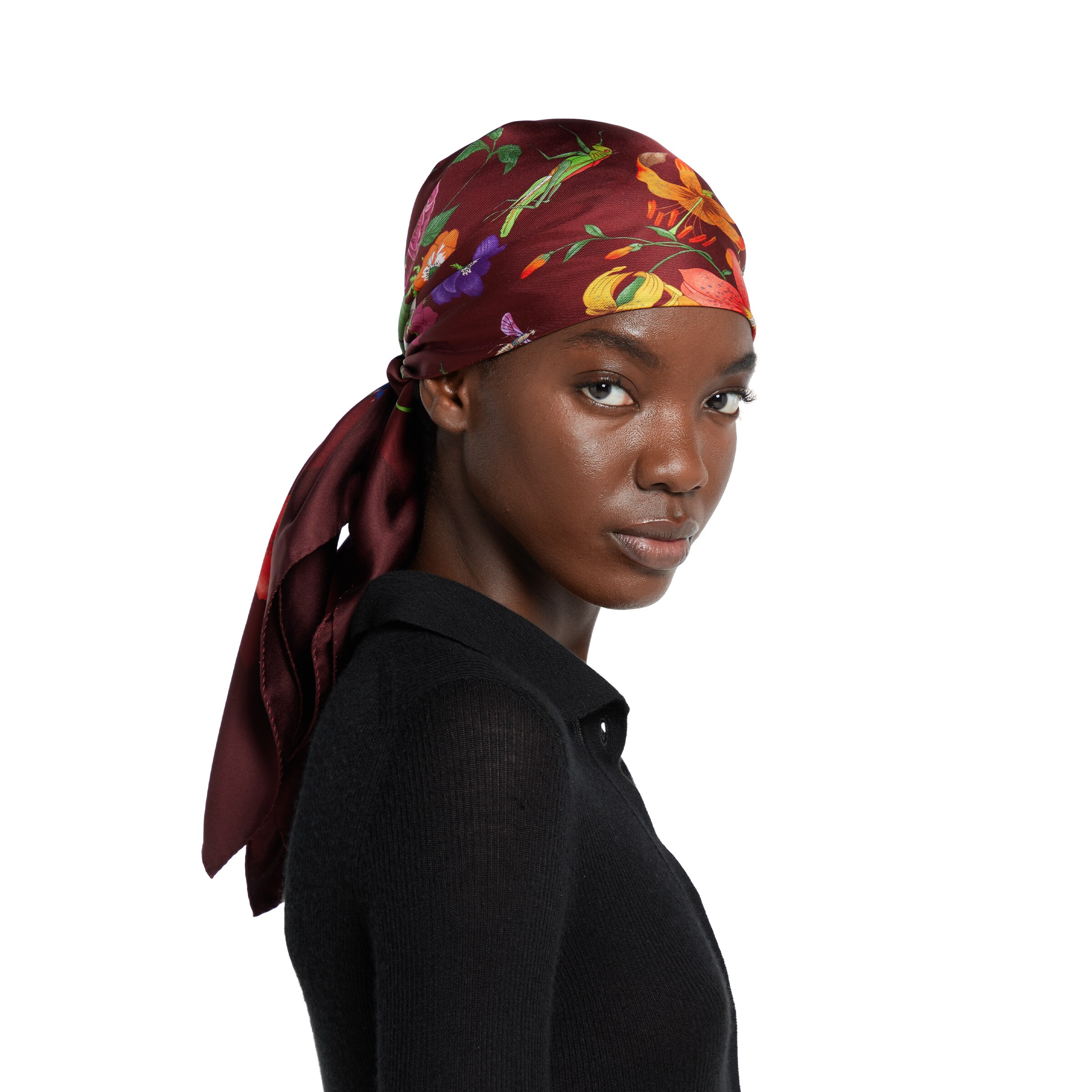 Printed silk twill carré - 4