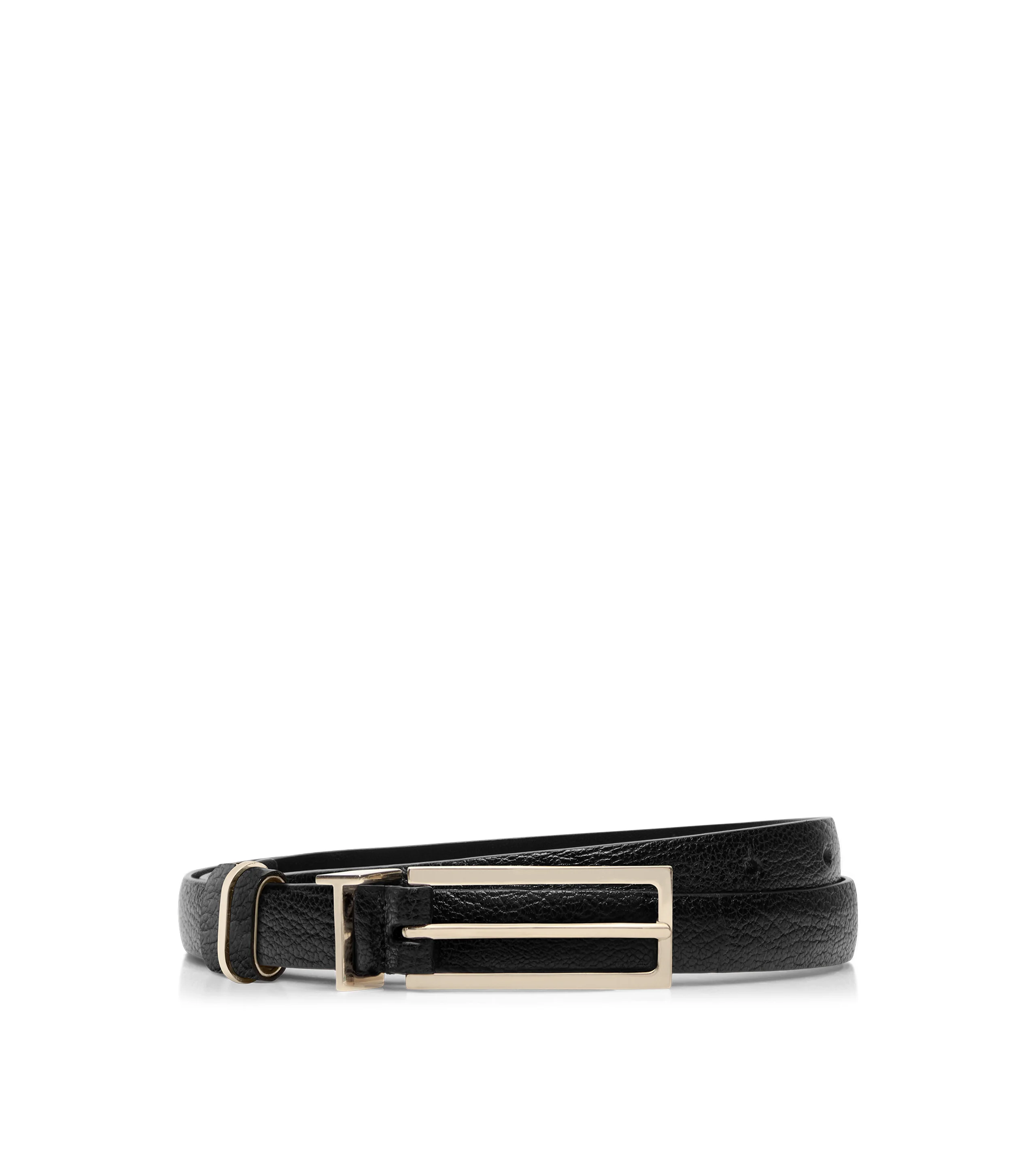 SUPPLE GRAIN LEATHER T LOOP BELT - 1