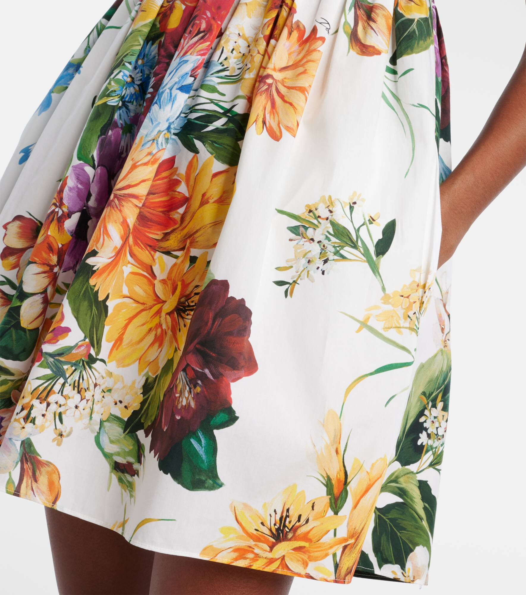 Floral cotton minidress - 5