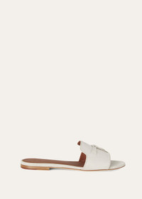 サンダル・ミュール LORO PIANA SANDALI VERA Vera Sandal Calfskin Black | Loro Piana US