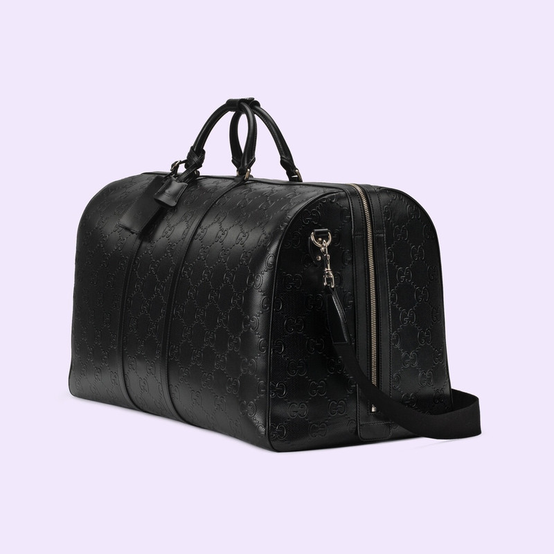 GUCCI GG embossed maxi duffle bag outlook