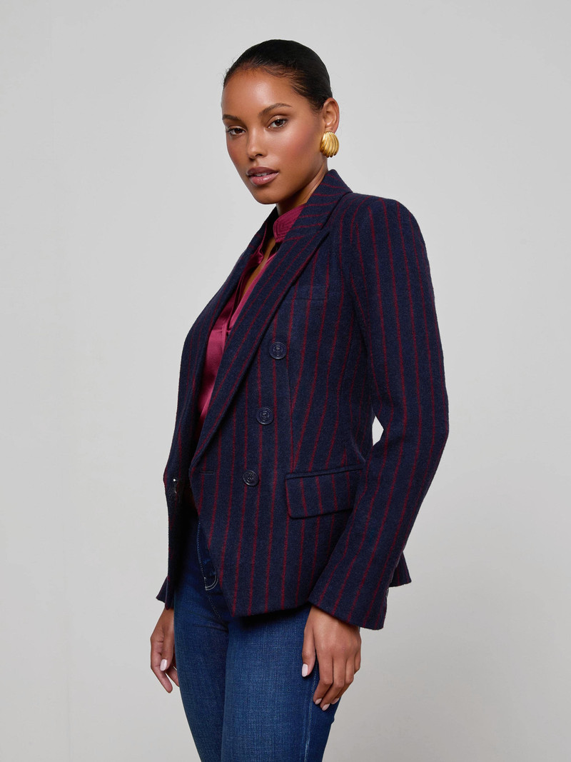 Kenzie Pinstriped Blazer 3