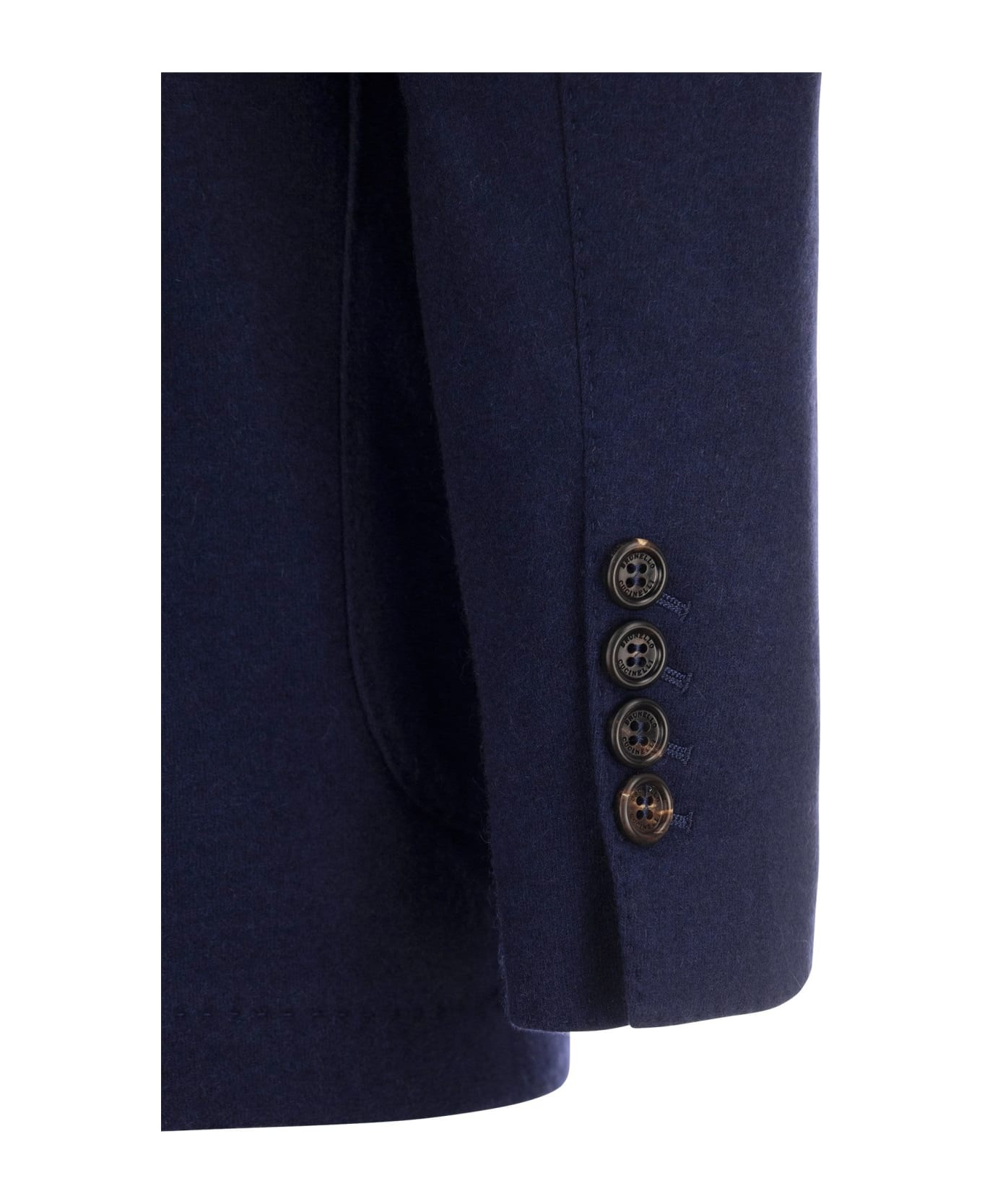 Cashmere Jersey Blazer With Patch Pockets - 4