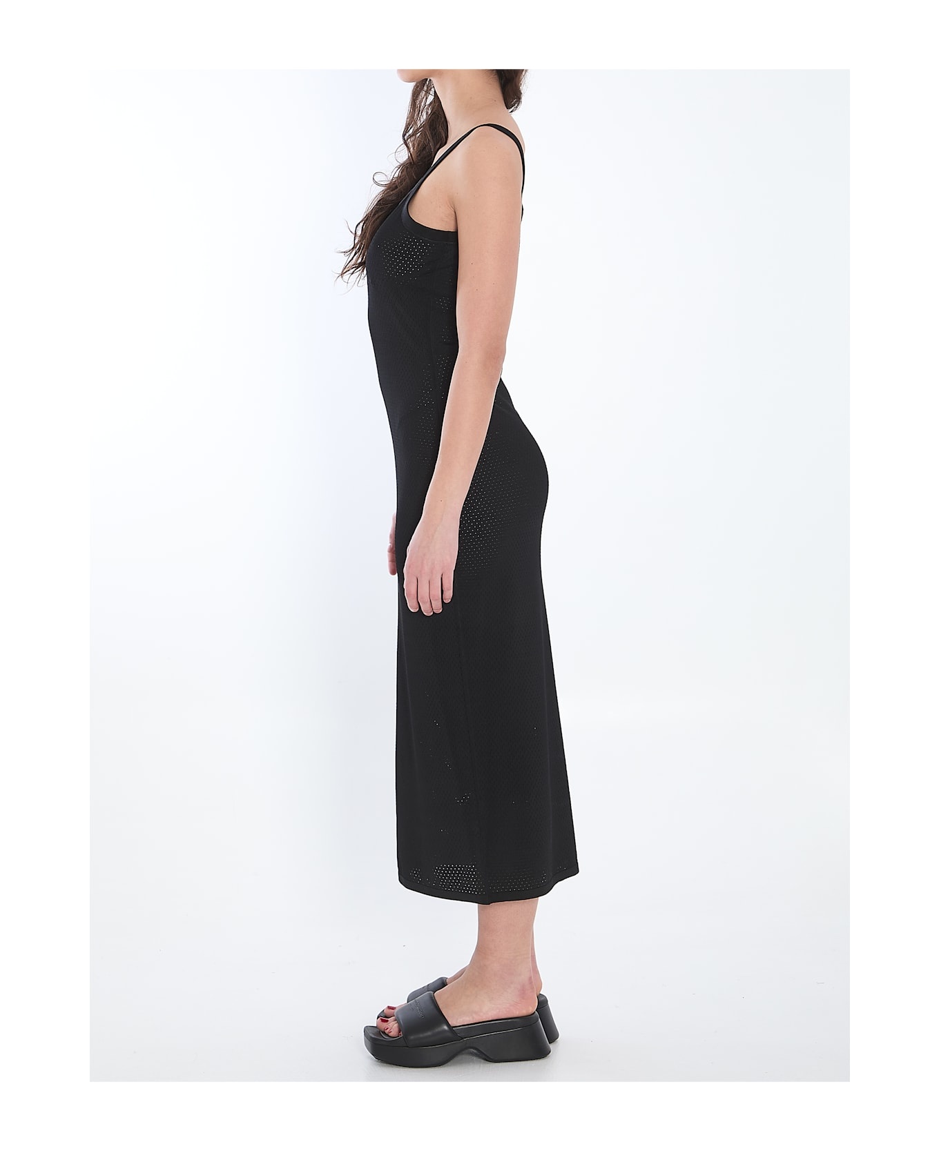 Slip Dress With 3d Logo - 3
