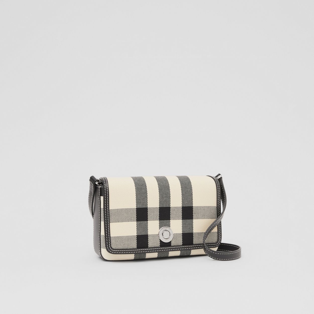 Check Cotton Jacquard Penny Bag - 7