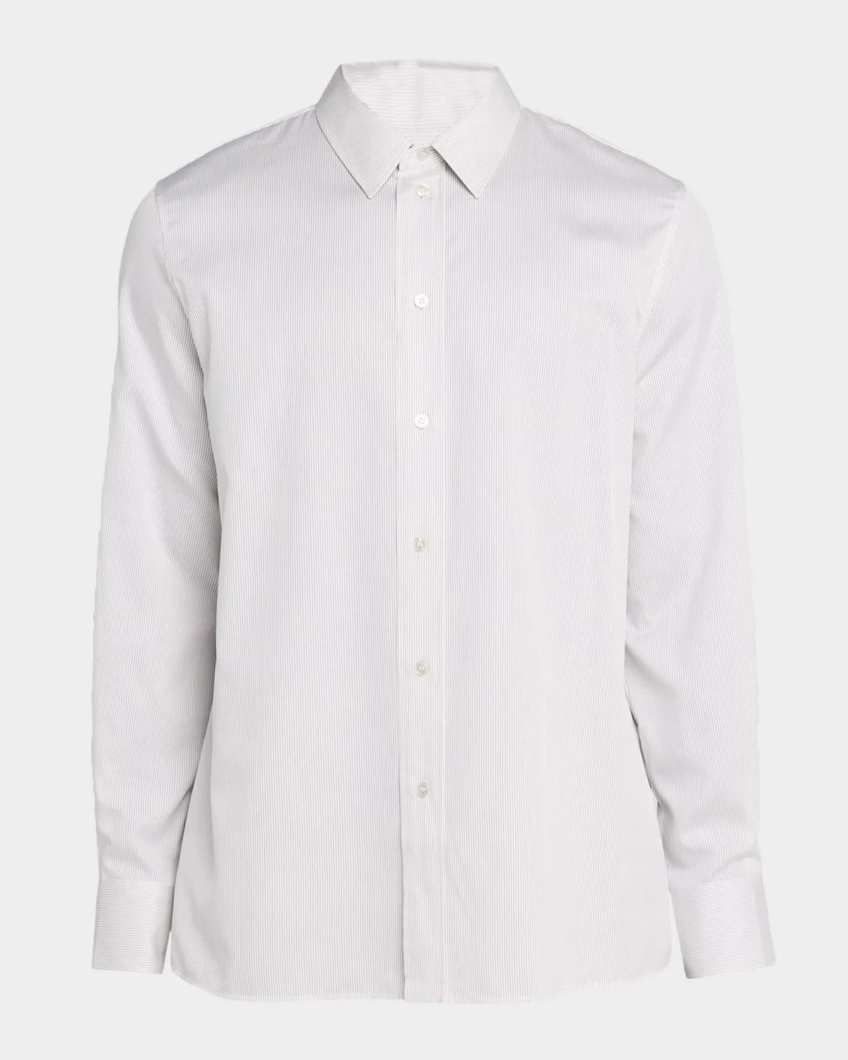 Men's Poplin Fine Stripe Sport Shirt - 1