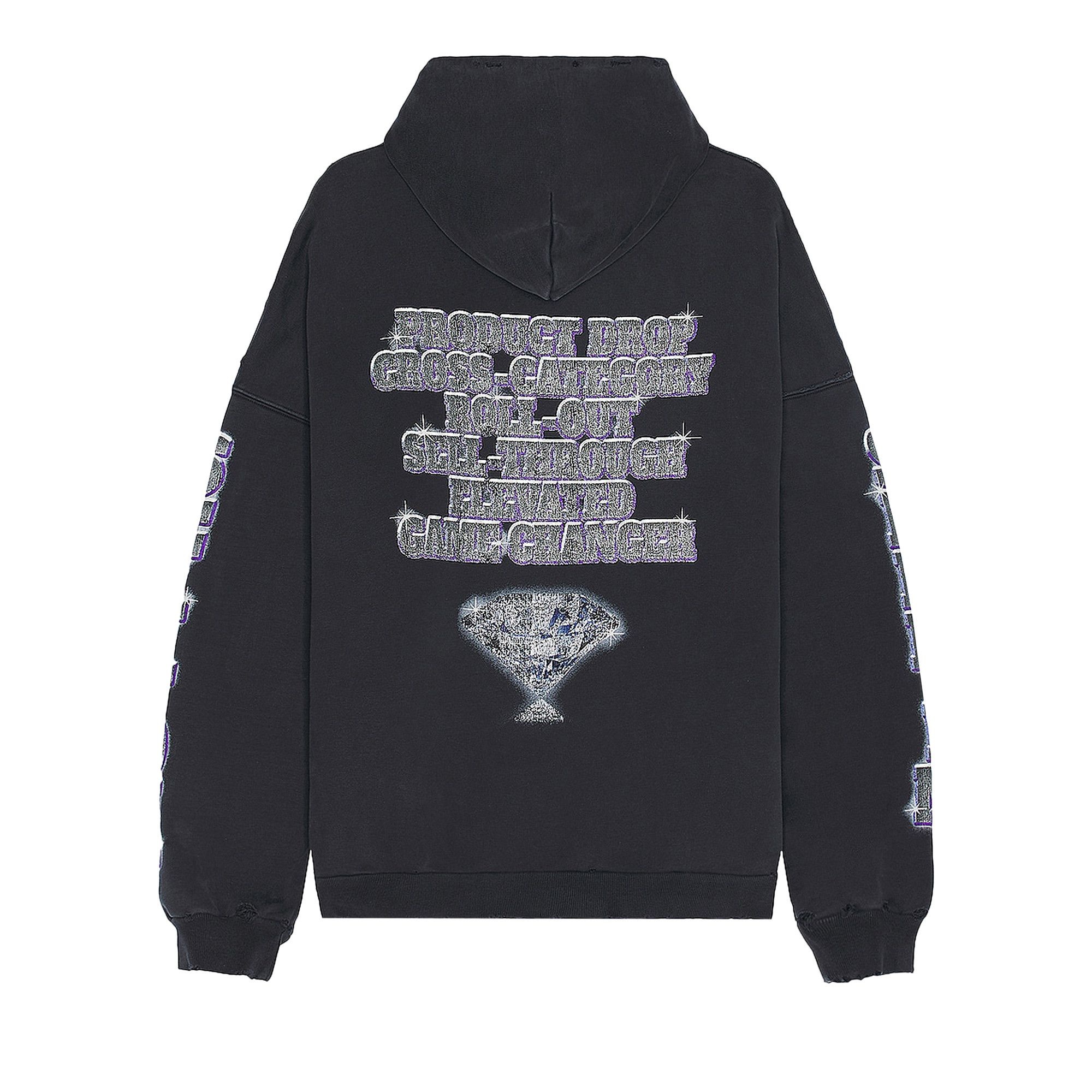 Balenciaga Large Fit Hoodie 'Faded Black' - 2