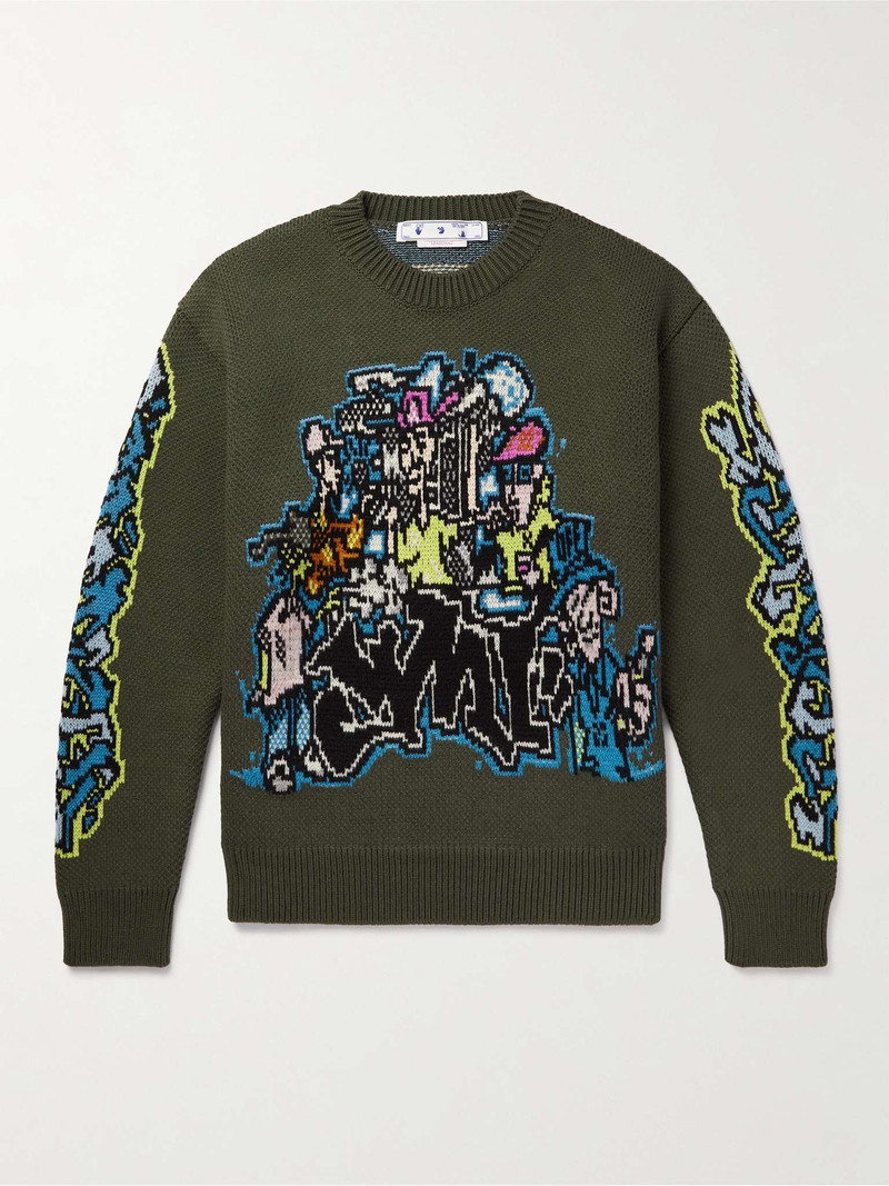 Jacquard-Knit Sweater 1