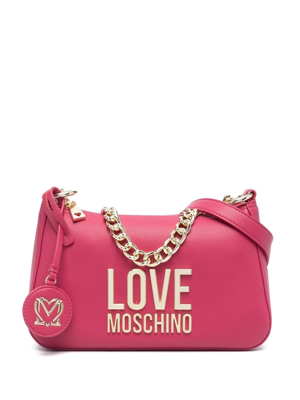 logo-plaque shoulder bag - 1