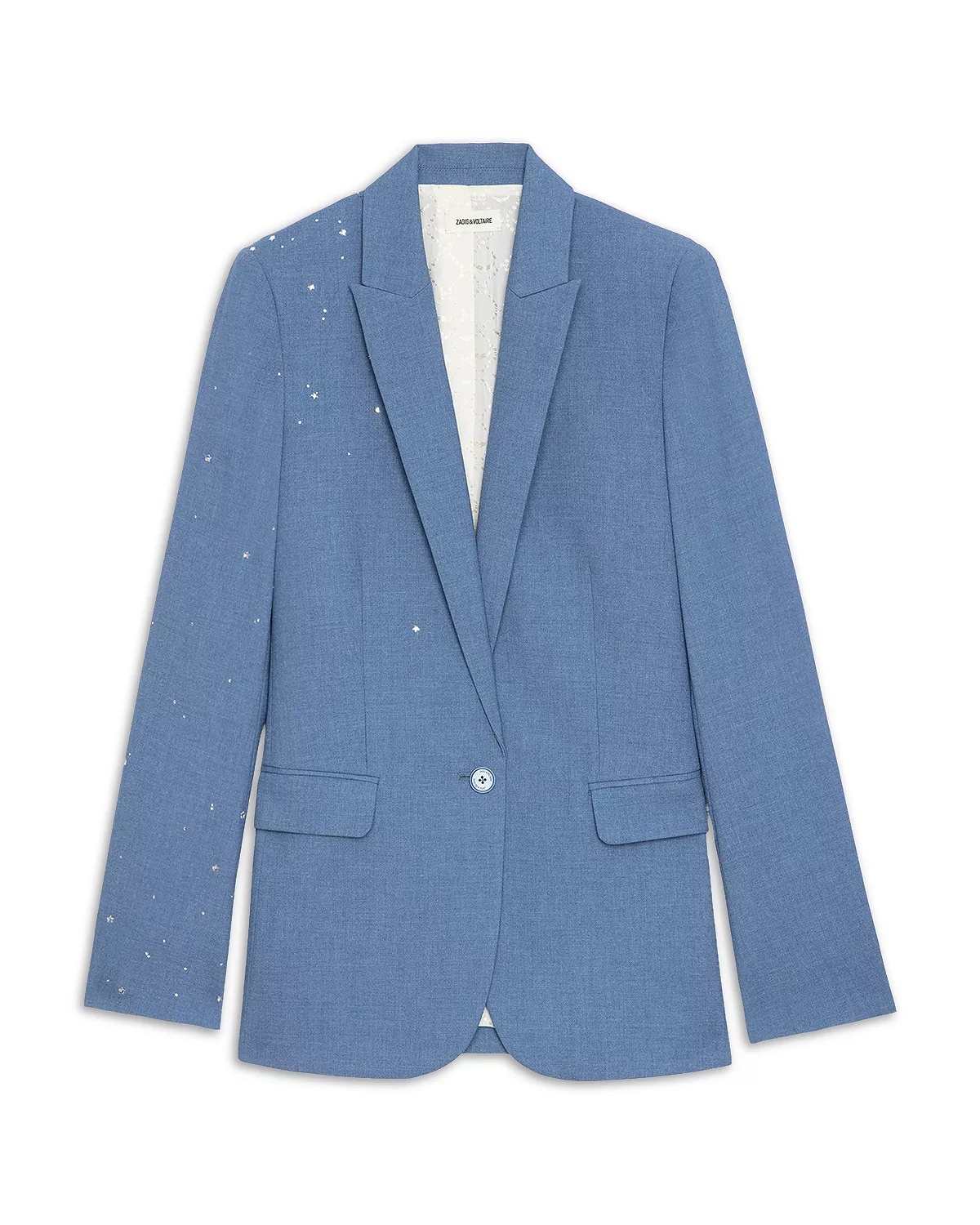 Rhinestone Embellished Blazer - 6